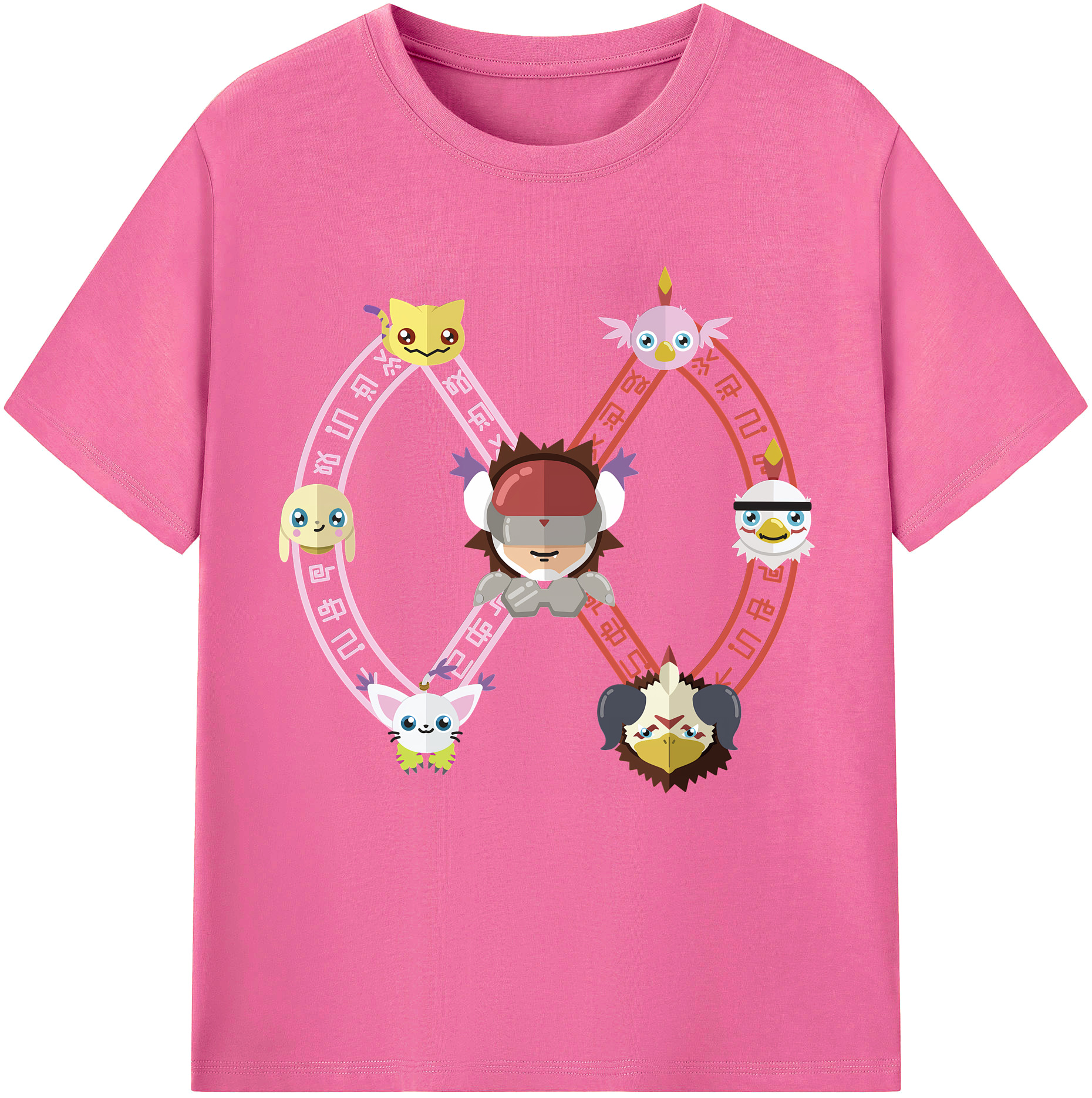 （画像用） Digimon デジタルモンスター/デジモン レディースカジュアルプリントTシャツ（綿100％）